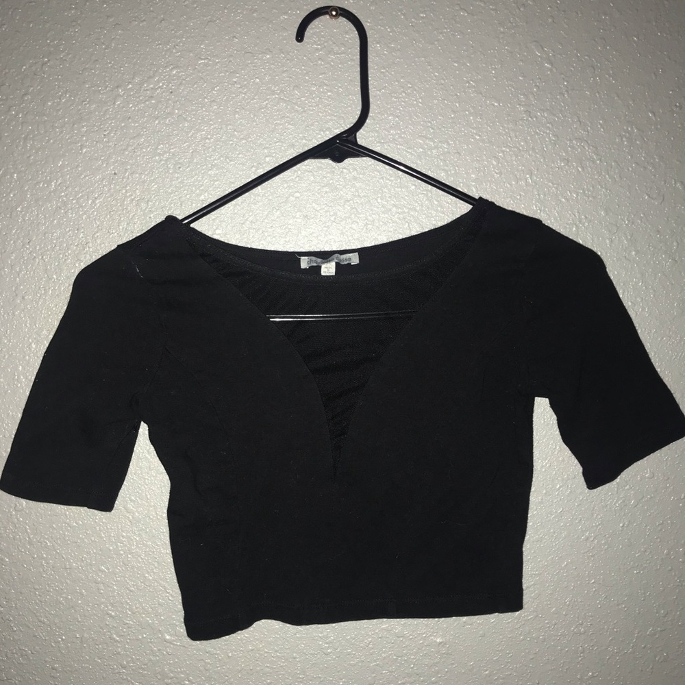 Black crop top